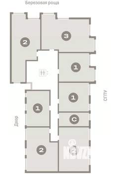 2-к квартира, вторичка, 82м2, 6/9 этаж
