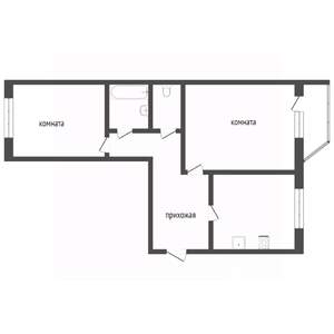 2-к квартира, вторичка, 54м2, 3/5 этаж