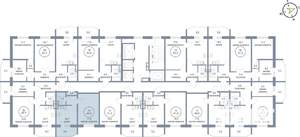 1-к квартира, вторичка, 41м2, 24/25 этаж