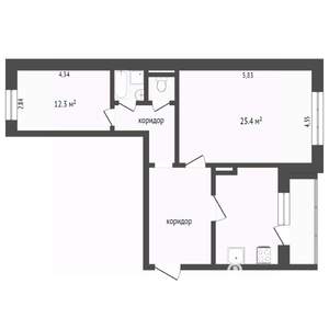 2-к квартира, вторичка, 72м2, 10/10 этаж