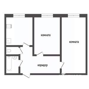 2-к квартира, вторичка, 45м2, 9/9 этаж