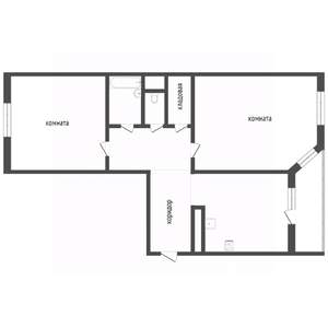 2-к квартира, вторичка, 56м2, 3/9 этаж