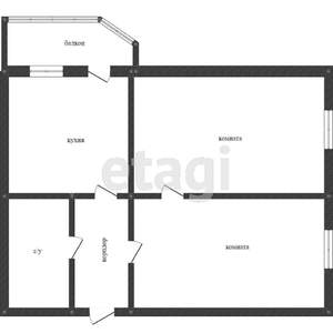 2-к квартира, вторичка, 47м2, 1/25 этаж