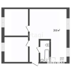 3-к квартира, вторичка, 59м2, 1/5 этаж