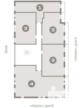 4-к квартира, вторичка, 125м2, 8/8 этаж