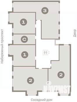 2-к квартира, вторичка, 77м2, 5/7 этаж