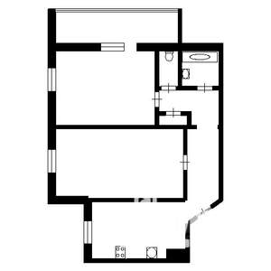 2-к квартира, вторичка, 55м2, 1/5 этаж