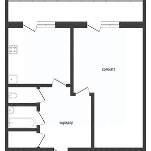 1-к квартира, вторичка, 33м2, 5/5 этаж