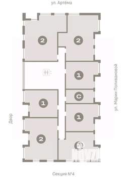 2-к квартира, вторичка, 81м2, 12/17 этаж