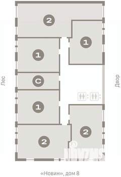 2-к квартира, вторичка, 65м2, 6/15 этаж