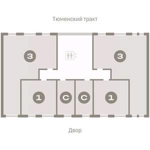 3-к квартира, вторичка, 95м2, 2/17 этаж