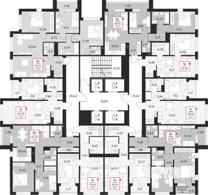 2-к квартира, вторичка, 61м2, 18/21 этаж