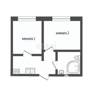 2-к квартира, вторичка, 39м2, 3/5 этаж