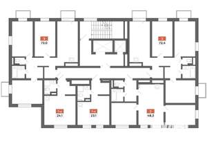 3-к квартира, вторичка, 73м2, 7/16 этаж