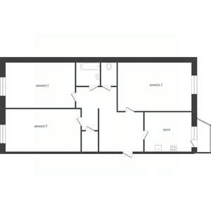 3-к квартира, вторичка, 71м2, 2/5 этаж