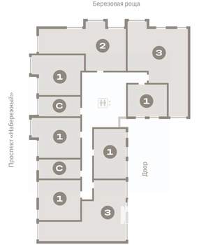 1-к квартира, вторичка, 49м2, 5/9 этаж