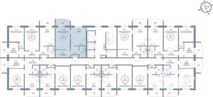 1-к квартира, вторичка, 53м2, 18/25 этаж