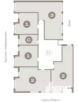 3-к квартира, вторичка, 92м2, 3/9 этаж
