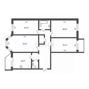 4-к квартира, вторичка, 136м2, 5/9 этаж