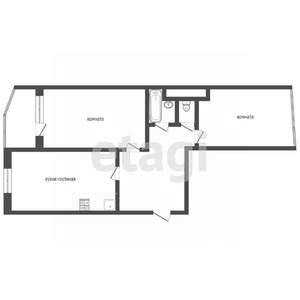 2-к квартира, вторичка, 59м2, 10/10 этаж