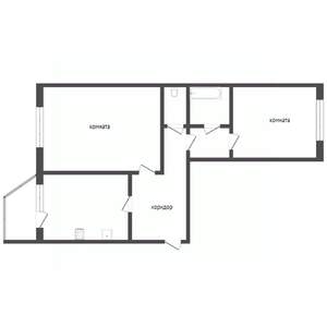 2-к квартира, вторичка, 53м2, 2/5 этаж