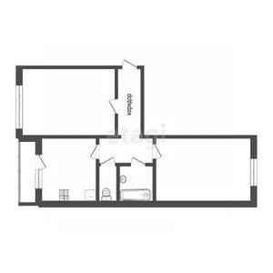 2-к квартира, вторичка, 48м2, 2/5 этаж