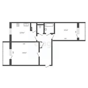 2-к квартира, вторичка, 62м2, 5/9 этаж