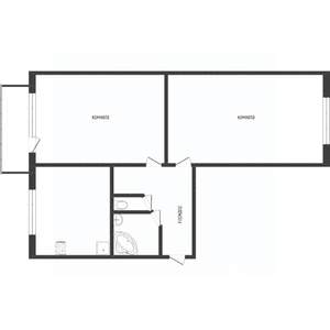 2-к квартира, вторичка, 44м2, 5/5 этаж