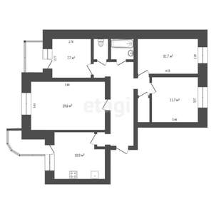 4-к квартира, вторичка, 85м2, 2/9 этаж