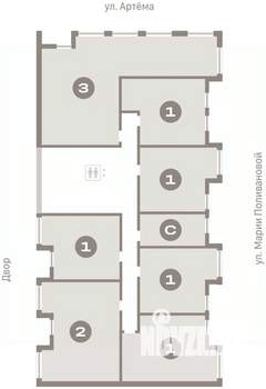 1-к квартира, вторичка, 45м2, 3/17 этаж