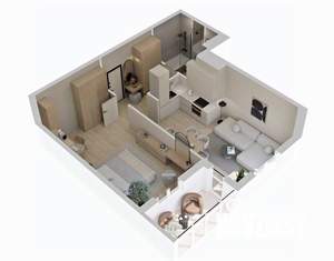 1-к квартира, строящийся дом, 48м2, 5/23 этаж