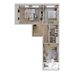 2-к квартира, вторичка, 59м2, 4/9 этаж