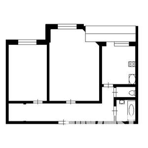 2-к квартира, вторичка, 55м2, 8/9 этаж