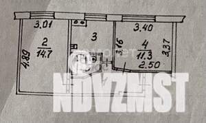 2-к квартира, вторичка, 42м2, 5/5 этаж