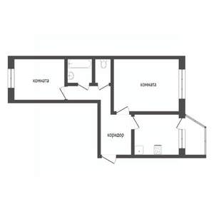 2-к квартира, вторичка, 52м2, 2/5 этаж