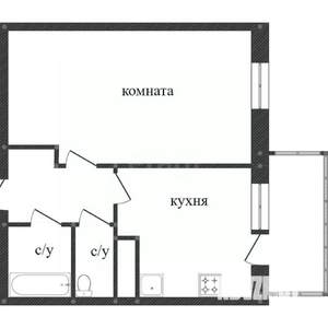 1-к квартира, вторичка, 38м2, 8/17 этаж