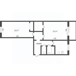 2-к квартира, вторичка, 44м2, 3/5 этаж