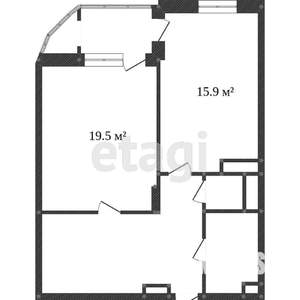 1-к квартира, вторичка, 60м2, 5/16 этаж