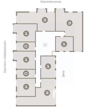 1-к квартира, вторичка, 49м2, 6/9 этаж