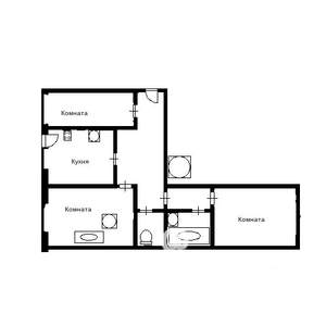3-к квартира, вторичка, 69м2, 5/5 этаж