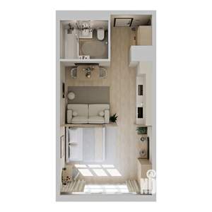 Студия квартира, вторичка, 31м2, 9/9 этаж