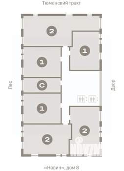 2-к квартира, вторичка, 72м2, 13/17 этаж