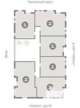 2-к квартира, вторичка, 73м2, 13/17 этаж