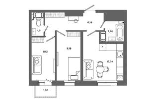 2-к квартира, вторичка, 44м2, 11/19 этаж