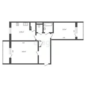 2-к квартира, вторичка, 62м2, 5/9 этаж