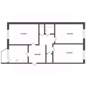 3-к квартира, вторичка, 71м2, 5/5 этаж