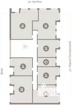 2-к квартира, вторичка, 87м2, 10/17 этаж