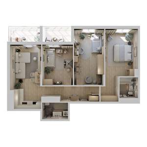 3-к квартира, вторичка, 94м2, 16/23 этаж