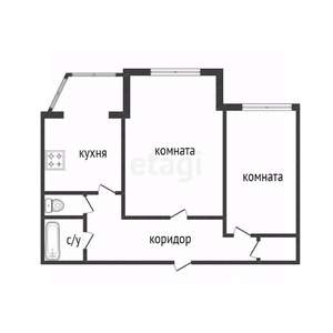 2-к квартира, вторичка, 65м2, 4/5 этаж