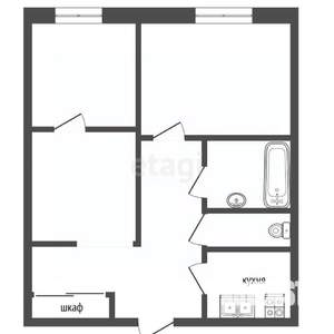 1-к квартира, вторичка, 44м2, 11/17 этаж